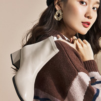 森达 秋冬季新款粗中跟真皮方头切尔西短靴女 ZYF07DD9 米白(绒里) 36