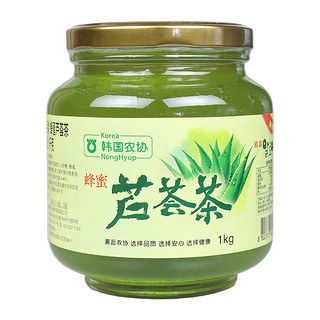 KOREA NONGHYUP 韩国农协 原装进口蜂蜜芦荟茶1KG 清新多维C饮品 水果茶冷热冲泡茶