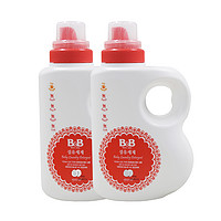 B&B 保宁 必恩贝婴幼儿新生洗衣液宝宝洗衣液桶装补充装1500ml*2（共2桶）