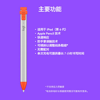 罗技 iP10 Crayon数字电容笔多功能触屏手写绘画笔