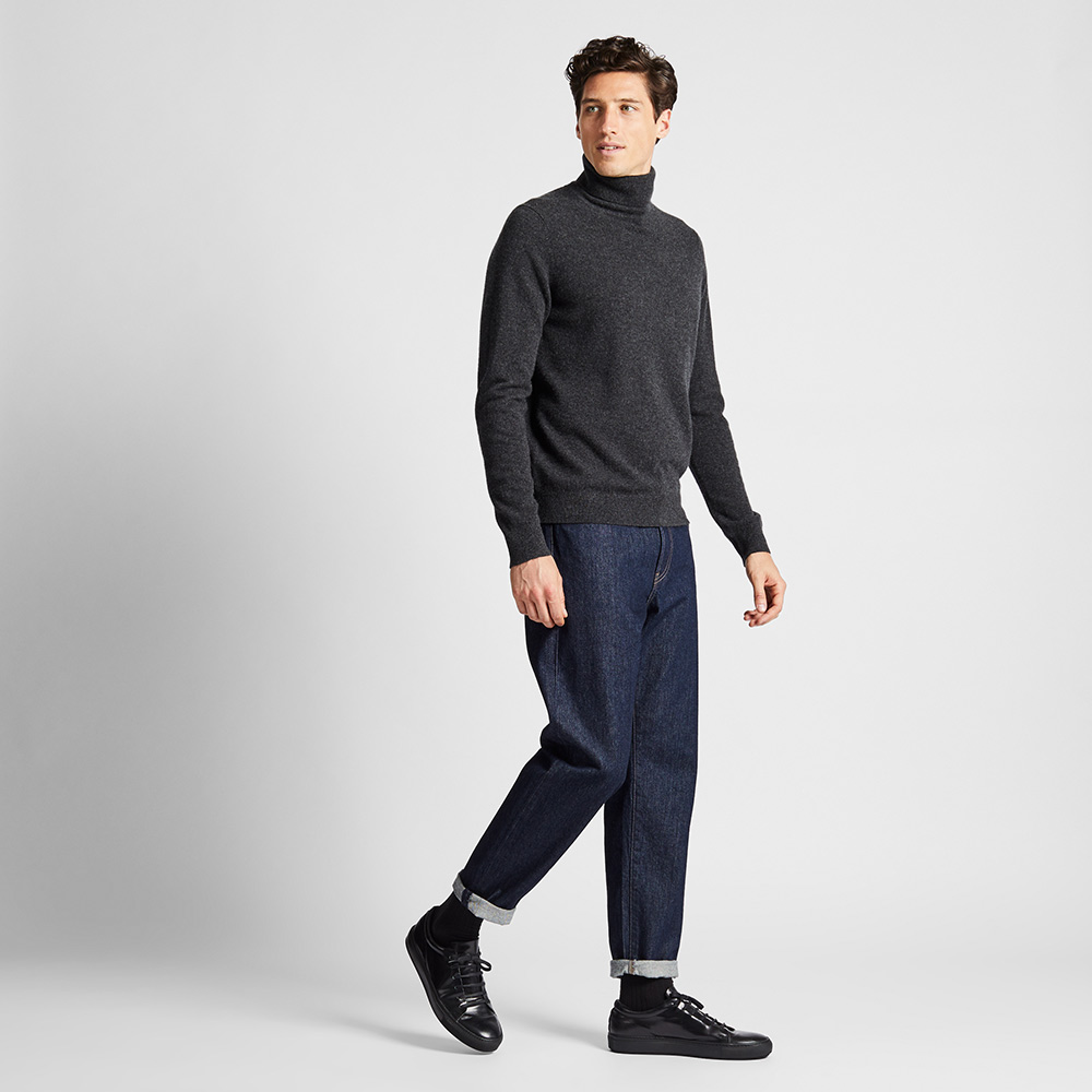 uniqlo优衣库419202男士纯羊绒高领毛衣