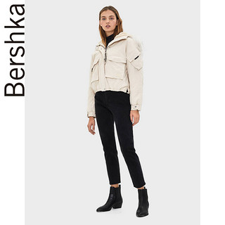 Bershka女士 秋冬休闲短款工装外套棉衣派克服女棉服 06505109806