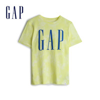 Gap男童LOGO短袖T恤夏季550112 2020新款童装洋气纯棉儿童上衣
