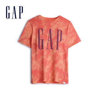 Gap男童LOGO短袖T恤夏季550112 2020新款童装洋气纯棉儿童上衣