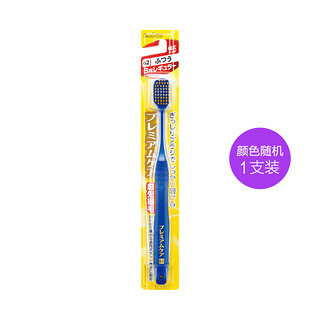 日本惠百施成人牙刷48孔6列舒适宽幅大头颜色随机1支 手动牙刷 中毛（牙龈健康人群）