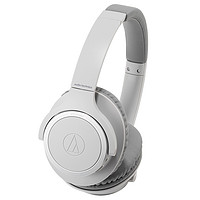 audio-technica 铁三角 ATH-SR30BT 耳罩式头戴式 蓝牙耳机 灰色