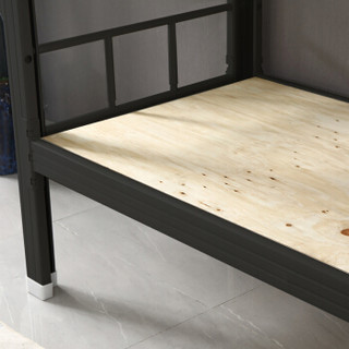 中伟实木床北欧床双人床成人单人床公寓床简约卧室床原木色1.8米*2米