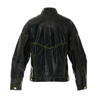 设计师品牌 SIMONGAO 外套 炫彩PVC明线 夹克 黑 S