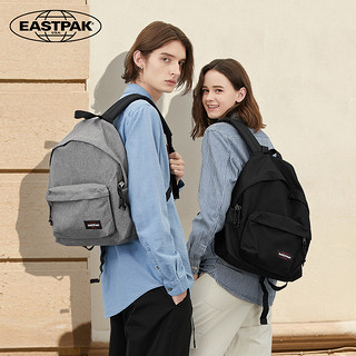 EASTPAK双肩包女潮牌大学生书包大容量帆布休闲简约时尚背包男 86P灰色
