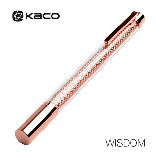 KACO WISDOM 明致2 碳纤维 胡桃木 宝珠笔水笔签字笔商务礼品定制 金属刻花喷漆白色