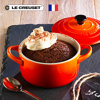 LE CREUSET 酷彩 法国LE CREUSET酷彩 炻瓷 圆形锅形烤罐蛋糕蛋挞 9.5cm彩色0.25L 马赛蓝