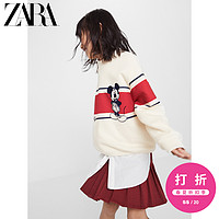 ZARA 新款 童装女童 春夏新品 迪士尼米老鼠印花卫衣 09006617712 本白 13-14 岁 (164 cm)