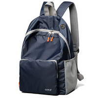 GOLF 高尔夫 时尚男女双肩包轻便背包携带旅行包户外折叠包运动包学生书包5I037287J深蓝