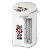 象印（ZO JIRUSHI）电热水壶日本进口不锈钢VE真空保温断电给水电热水瓶CV-DDH40C-WP（白色）