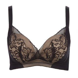 商品古今全罩杯舒适聚拢女内衣文胸套装2件装0f733 0h713 肤色 水墨灰