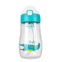 Glasslock婴儿学饮杯幼儿园宝宝水杯儿童喝奶粉专用奶瓶吸管杯 SBBT-036C (鳄鱼）无重力球