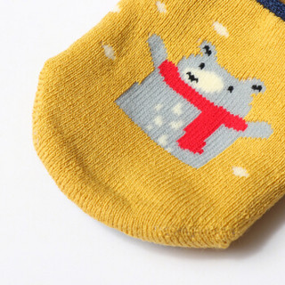 馨颂婴儿地板袜两双装秋冬宝宝防滑袜套儿童家居袜子套装 L(18-24个月)