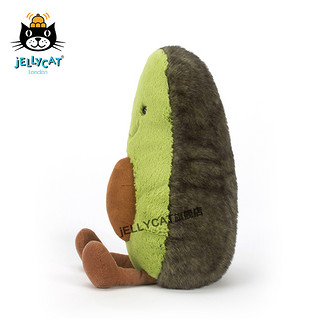 jellycat英国牛油果可爱超萌水果儿童玩具吃货水果系列毛绒玩具 绿色 20cm