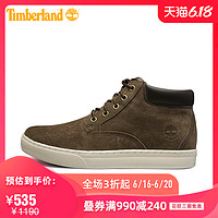 Timberland添柏岚男鞋户外皮革中帮板鞋|A1GWR 42 A1GWRW/棕色