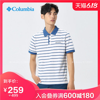 Columbia/哥伦比亚户外19新款休闲系列男款吸湿短袖POLO衫PM3455 XL 464