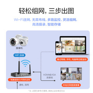 海康威视萤石商用有线无线混接监控设备套装X5S(16H)+C3W 16路4T硬盘12台1080P家用商用高清摄像头系统监控器