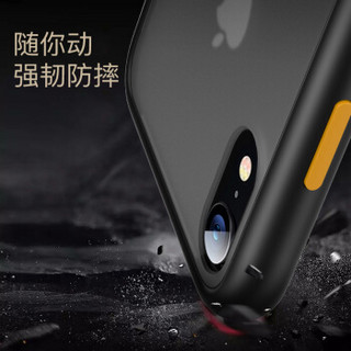 美国0度 苹果XR手机壳 iPhone Xr磨砂透明保护套防指纹简约硬壳硅胶边全包防摔（军绿色XR）