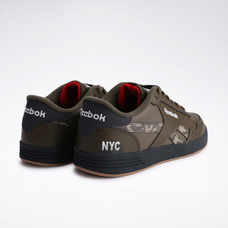 Reebok锐步男女复古休闲鞋TECHQUE T款时尚潮流情侣小白鞋 FU7856 35 FU7854-黑色/军绿