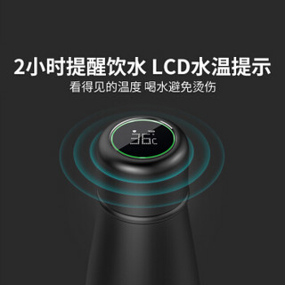 小水怪（SGUAI）G5智能随行杯带温度显示304不锈钢保温杯创意礼品生日礼物送女友老婆便携水杯子400ml浪漫紫