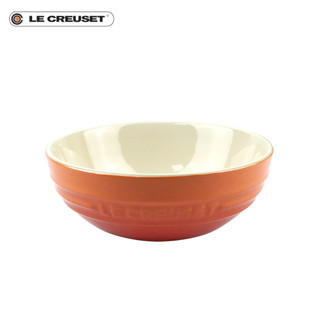 法国 LE CREUSET 酷彩 炻瓷多功能汤面大碗口径15CM水果沙拉餐具 砂丁蓝