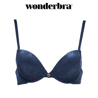 wonderbra【75A专属文胸】文胸蕾丝女士内衣性感舒适罩杯少女 6E12T深蓝色 75A