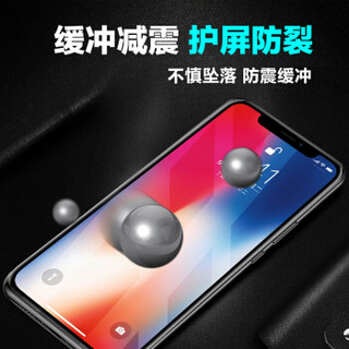 HotFire iPhone X/XS通用防窥钢化膜 苹果X/XS通用防偷看钢化膜 高清全屏手机贴膜 5.8英寸 黑色