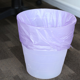 得力垃圾袋【彩色】卫生间家用垃圾桶装一次性点断式垃圾袋多卷装 随机彩色八角底 30只*5（45*55CM）9583 加厚