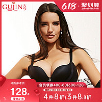 GUJIN 古今 夏季新品光面纯色无钢圈侧收上托聚拢区别0I815 芋紫 80B