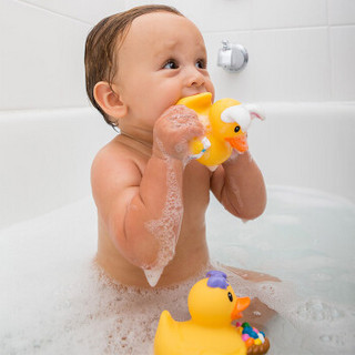 INFANTINO美国婴蒂诺婴儿玩具游泳洗澡小黄鸭戏水鸭沙滩玩具216086A-8