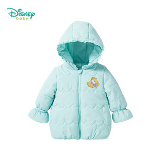 迪士尼（Disney）童装宝宝带帽外出服棉袄女童外套秋冬新款保暖夹棉上衣184S1051 浅绿 5岁/身高120cm