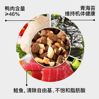 信元发育宝-S成犬专用冻干鲑鱼青海苔料双拼天然粮2kg*2中小型泰迪比熊边牧4kg美毛护肤无谷低敏狗粮8斤GPA28