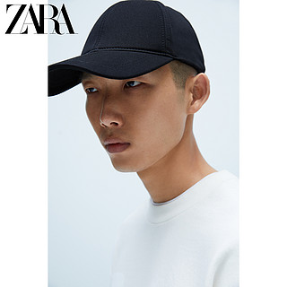 ZARA 新款 男装 拼接宽松加大码运动衫卫衣 04087408251 L (180/100A) 磨白色