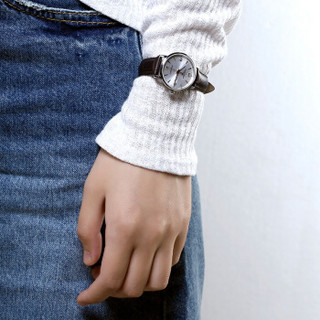 CERTINA 雪铁纳 C035.210.16.037.01 女士石英手表 28mm 白色 棕色 牛皮