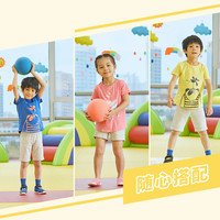 迪卡侬宝宝短袖T恤春夏新款纯棉女童儿童婴儿童装上衣GYMK 12个月 20新款简约灰