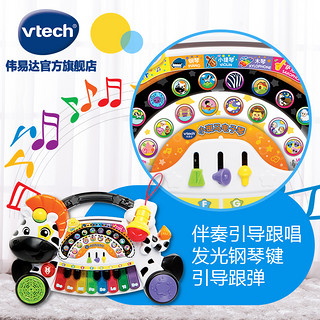 VTech伟易达小斑马电子琴 儿童电子琴玩具带麦克风钢琴玩具3-6岁 小斑马电子琴80-179118