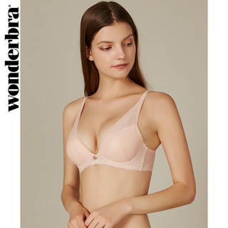 wonderbra内衣女文胸白色性感蕾丝精油水袋少女聚拢舒适胸罩女 白色 70B