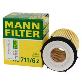 曼牌滤清器 曼牌（MANNFILTER）机油滤清器机滤机油滤芯HU711/6Z奔驰A级B级C级E级英菲尼迪Q30Q50