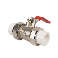 信业 重型PPR球阀 黄铜热熔双活接铜球阀 开关阀门 DN50