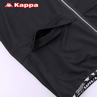 KAPPA卡帕串标仓石一树跨界联名款情侣男女开衫长袖外套K08Y2WK42 XL(成人） 黑色-BK