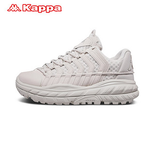 Kappa卡帕黄子韬款情侣男女潮流运动跑鞋旅游鞋K09Y5MC68 35 月灰色-133