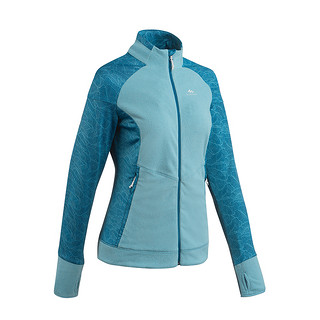 DECATHLON 迪卡侬 MH520 女子抓绒衣 8552800 蓝色拼接 L