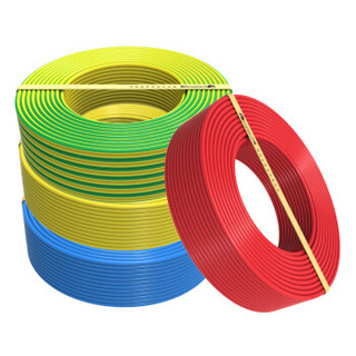 飞雕（FEIDIAO）电线电缆 BV1.5平方 国标家用铜芯电线单芯单股铜线100米 双色地线