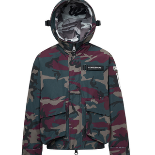 波司登羽绒服男新款冬季鹅绒迷彩夹克潮流帅气短款外套B90142841 165/84A  绿褐迷雾9874