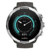 SUUNTO 颂拓 9 Baro商务精钢版智能腕表 跑步运动户外运动手表 银 SS050405000