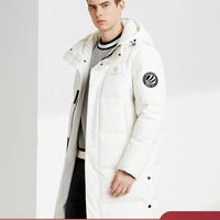 波司登新款男士长款保暖防寒羽绒服防风修身外套B90142525DS 165/84A 黑色8056
